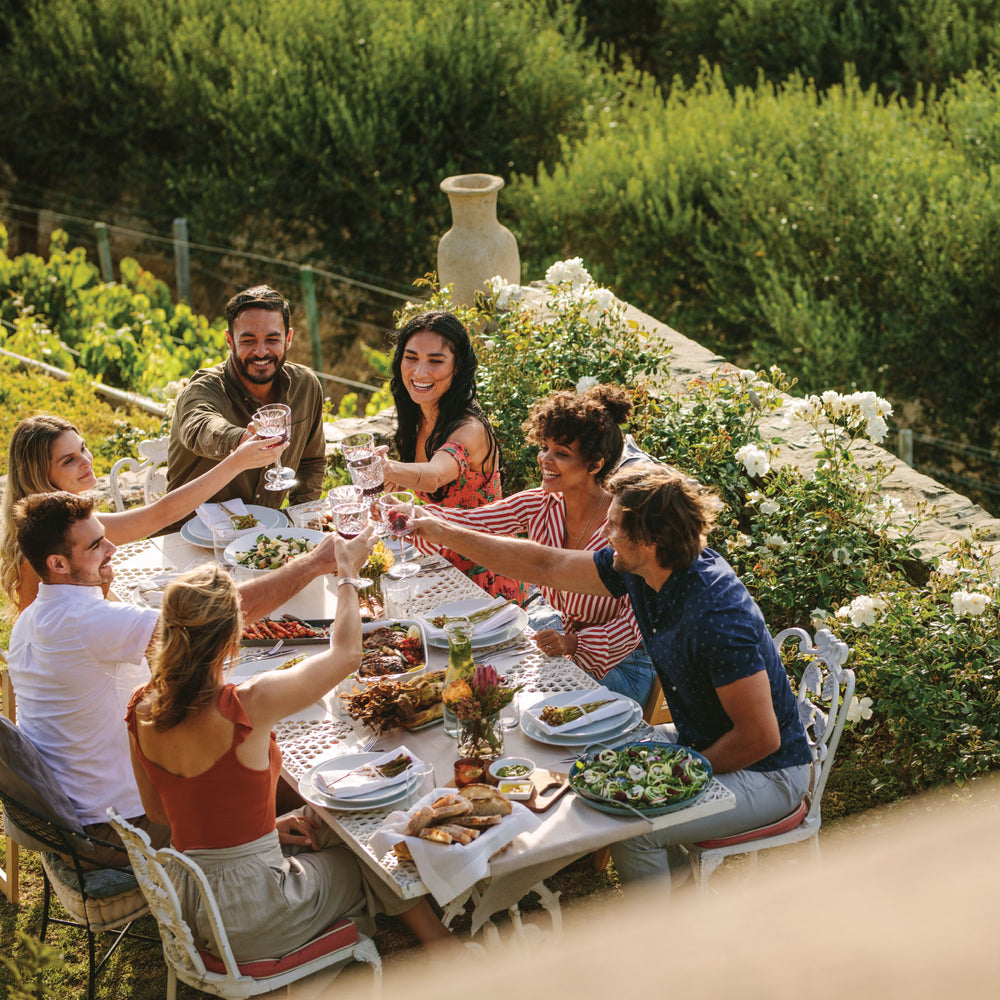 CHÂTEAU NAPA wine being enjoyed by friends.